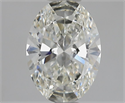 Natural Diamond 1.01 Carats, Oval with  Cut, I Color, VVS1 Clarity and Certified by GIA
