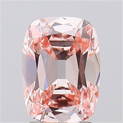 Picture of Lab Grown Diamond 2.10 Carats, Cushion with  Cut, Fancy Intense Pink Color, VVS2 Clarity and Certified by IGI