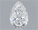 Diamante Natural 0.50 quilates, De pera , Color D, claridad SI1 y certificado GIA