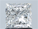 Diamante Natural 1.06 quilates, Princesa , Color G, claridad SI1 y certificado GIA