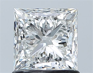Foto Diamante Natural 1.06 quilates, Princesa , Color G, claridad SI1 y certificado GIA de