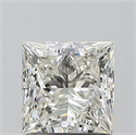 Natural Diamond 1.20 Carats, Princess with  Cut, K Color, SI1 Clarity and Certified by GIA