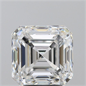 Natural Diamond 4.01 Carats, Asscher with  Cut, E Color, VS1 Clarity and Certified by GIA