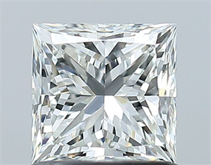 Picture of Natural Diamond 1.00 Carats, Princess with  Cut, H Color, VVS1 Clarity and Certified by GIA
