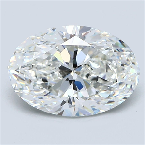 Foto Diamante Natural 3.51 quilates, Ovalado , Color H, claridad VS2 y certificado GIA de