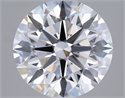 Lab Grown Diamond 2.52 Carats, Round with Excellent Cut, D Color, VVS2 Clarity and Certified by GIA