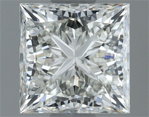 Picture of Natural Diamond 1.01 Carats, Princess with  Cut, H Color, VS1 Clarity and Certified by IGI