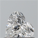 Natural Diamond 0.41 Carats, Heart with  Cut, F Color, VVS1 Clarity and Certified by GIA