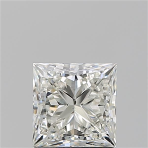 Foto Diamante Natural 1.50 quilates, Princesa , Color K, claridad SI1 y certificado GIA de