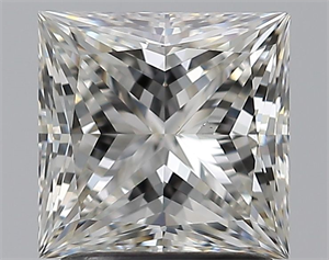 Picture of Natural Diamond 1.71 Carats, Princess with  Cut, H Color, VS1 Clarity and Certified by GIA