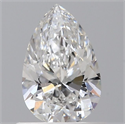 Natural Diamond 0.56 Carats, Pear with  Cut, E Color, SI1 Clarity and Certified by GIA