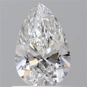 Picture of Natural Diamond 0.56 Carats, Pear with  Cut, E Color, SI1 Clarity and Certified by GIA