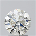 Natural Diamond 1.35 Carats, Round with Excellent Cut, K Color, I1 Clarity and Certified by GIA