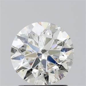 Picture of Natural Diamond 1.35 Carats, Round with Excellent Cut, K Color, I1 Clarity and Certified by GIA