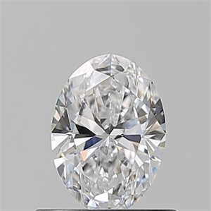 Picture of Natural Diamond 0.53 Carats, Oval with  Cut, D Color, VVS1 Clarity and Certified by GIA