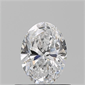 Natural Diamond 0.53 Carats, Oval with  Cut, D Color, VVS1 Clarity and Certified by GIA
