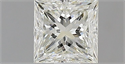 Natural Diamond 0.70 Carats, Princess with  Cut, K Color, VVS2 Clarity and Certified by GIA