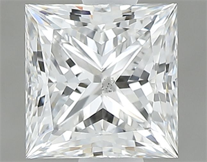 Picture of Natural Diamond 0.81 Carats, Princess with  Cut, F Color, SI1 Clarity and Certified by GIA