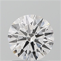 Lab Grown Diamond 1.03 Carats, Round with Ideal Cut, D Color, VVS2 Clarity and Certified by IGI