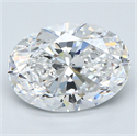 Diamante Natural 3.01 quilates, Ovalado , Color D, claridad VVS2 y certificado GIA