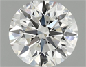 Lab Grown Diamond 1.03 Carats, Round with Ideal Cut, G Color, VVS2 Clarity and Certified by IGI