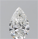 Natural Diamond 0.71 Carats, Pear with  Cut, G Color, VVS1 Clarity and Certified by GIA
