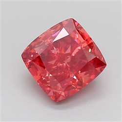 Picture of Lab Grown Diamond 3.10 Carats, CUSHION MODIFIED with  Cut, Fancy Vivid Pink Color, VS1 Clarity and Certified by IGI