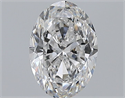 Natural Diamond 0.72 Carats, Oval with  Cut, F Color, VS1 Clarity and Certified by GIA
