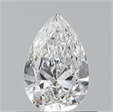 Natural Diamond 0.50 Carats, Pear with  Cut, E Color, VS2 Clarity and Certified by GIA