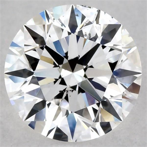 Picture of Natural Diamond 0.59 Carats, Round with Excellent Cut, E Color, SI1 Clarity and Certified by GIA
