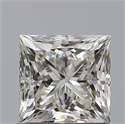 Natural Diamond 0.91 Carats, Princess with  Cut, H Color, IF Clarity and Certified by IGI