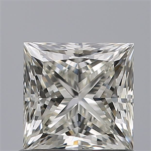 Picture of Natural Diamond 0.91 Carats, Princess with  Cut, H Color, IF Clarity and Certified by IGI