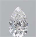 Natural Diamond 0.71 Carats, Pear with  Cut, G Color, VS1 Clarity and Certified by GIA