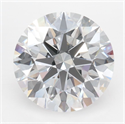 Lab Grown Diamond 3.35 Carats, Round with Ideal Cut, D Color, VVS1 Clarity and Certified by IGI