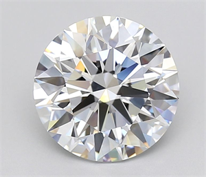 Picture of Lab Grown Diamond 4.05 Carats, Round with Ideal Cut, E Color, IF Clarity and Certified by IGI