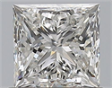 Natural Diamond 0.75 Carats, Princess with  Cut, G Color, IF Clarity and Certified by GIA