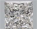 Natural Diamond 0.75 Carats, Princess with  Cut, G Color, IF Clarity and Certified by GIA