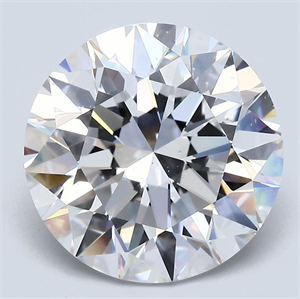 Picture of Natural Diamond 5.02 Carats, Round with Excellent Cut, D Color, SI1 Clarity and Certified by GIA