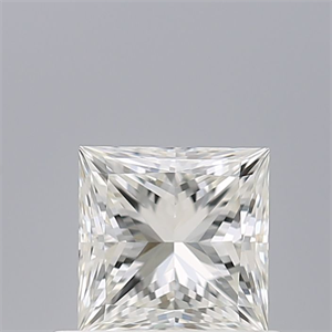 Picture of Natural Diamond 0.61 Carats, Princess with  Cut, H Color, IF Clarity and Certified by GIA