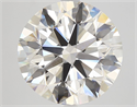 Natural Diamond 4.70 Carats, Round with Excellent Cut, K Color, VS1 Clarity and Certified by GIA