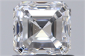 Natural Diamond 0.80 Carats, Asscher with  Cut, D Color, SI1 Clarity and Certified by GIA