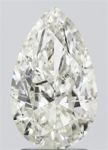 Picture of Natural Diamond 2.28 Carats, Pear with  Cut, J Color, SI2 Clarity and Certified by IGI