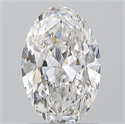 Natural Diamond 1.00 Carats, Oval with  Cut, E Color, SI1 Clarity and Certified by GIA