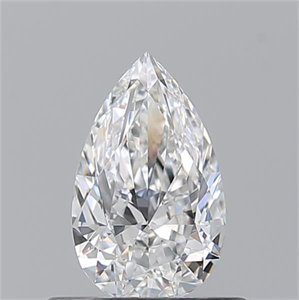 Picture of Natural Diamond 0.53 Carats, Pear with  Cut, E Color, VS1 Clarity and Certified by GIA