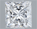 Diamante Natural 0.61 quilates, Princesa , Color D, claridad VS2 y certificado GIA