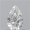 Natural Diamond 0.53 Carats, Pear with  Cut, G Color, VVS2 Clarity and Certified by GIA