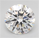 Lab Grown Diamond 3.08 Carats, Round with Excellent Cut, D Color, VVS2 Clarity and Certified by GIA