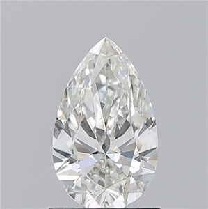 Picture of Natural Diamond 1.03 Carats, Pear with  Cut, H Color, VS2 Clarity and Certified by GIA