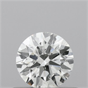 Natural Diamond 0.40 Carats, Round with Excellent Cut, F Color, SI2 Clarity and Certified by IGI