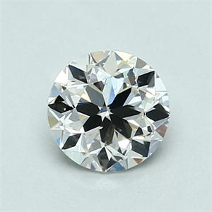 Picture of Natural Diamond 0.90 Carats, Round with Very Good Cut, H Color, SI1 Clarity and Certified by GIA